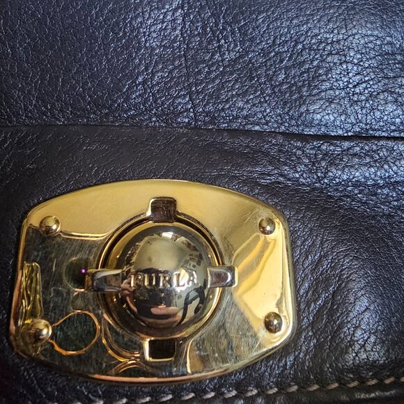 RARE FURLA Ostrich and Suede Bag and Wallet - Picture 15 of 17